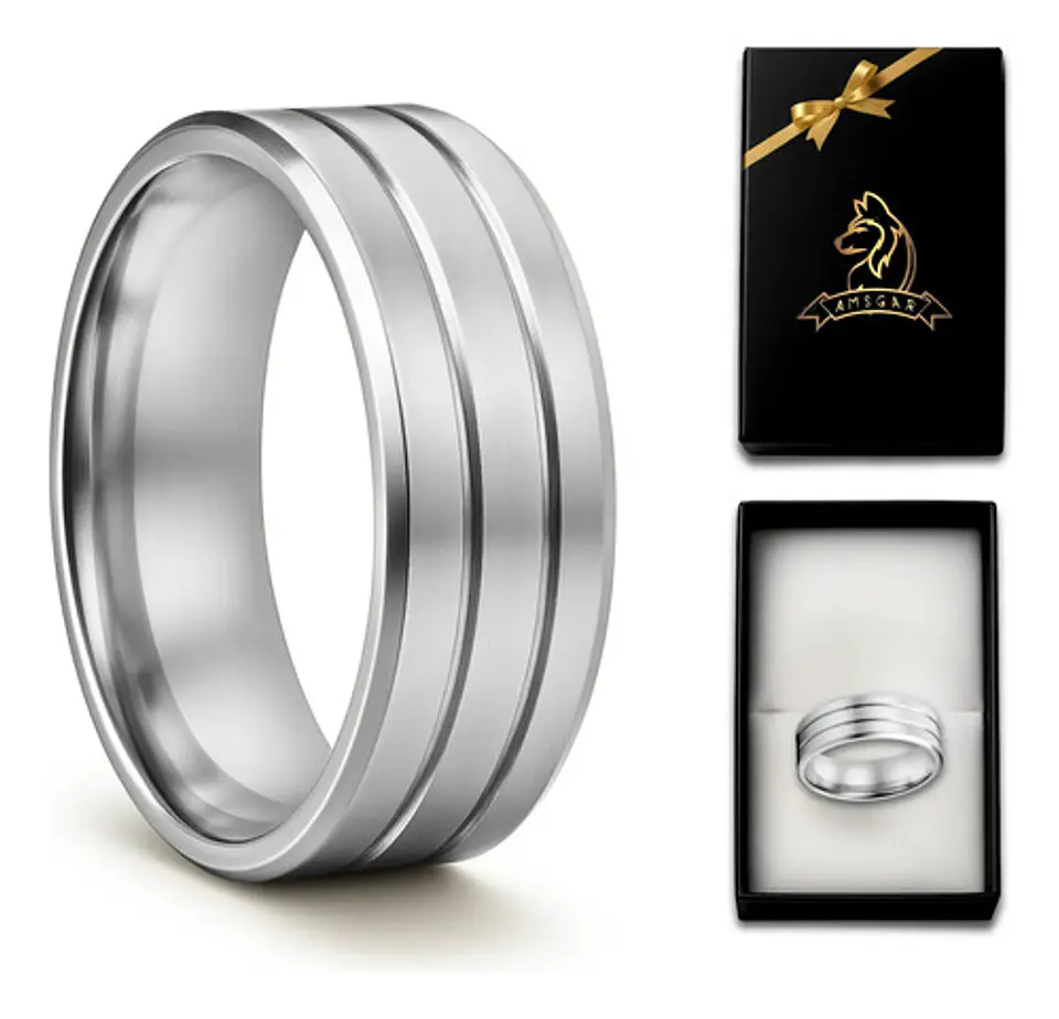 Anillo Color Oro Para Hombre Mujer Argolla Acero Inoxidable 9