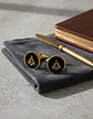 Gemelos Mancornas Color Oro Escuadra Mason Masonería Hombre - Miniatura 14
