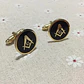 Gemelos Mancornas Color Oro Escuadra Mason Masonería Hombre - Miniatura 18