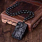 Collar Obsidiana Amuleto Suerte Guan Gong Para Hombre Mujer - Miniatura 7