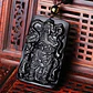 Collar Obsidiana Amuleto Suerte Guan Gong Para Hombre Mujer - Miniatura 8