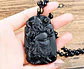 Collar Obsidiana Amuleto Suerte Guan Gong Para Hombre Mujer - Miniatura 13