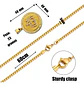 Collar Para Hombre Dije Musulmán Islam Piedras Cz Color Oro - Miniatura 2