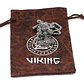 Collar Amuleto Thor Valknut Vikingo Odin Color Plata Hombre - Miniatura 3