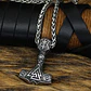 Collar Amuleto Thor Valknut Vikingo Odin Color Plata Hombre - Miniatura 5