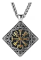 Collar Nudo Vikingo Nórdico Vegvisir Acero Inoxidable Hombre - Miniatura 6