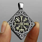 Collar Nudo Vikingo Nórdico Vegvisir Acero Inoxidable Hombre - Miniatura 7