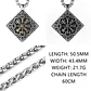 Collar Nudo Vikingo Nórdico Vegvisir Acero Inoxidable Hombre - Miniatura 9