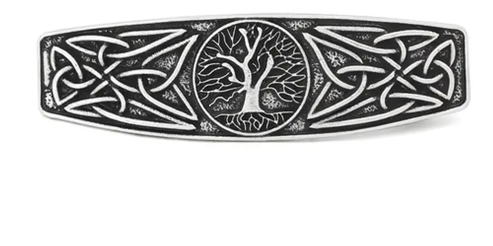 Broche Horquilla Cabello Yggdrasil Árbol Vida Vikingo Mujer 1