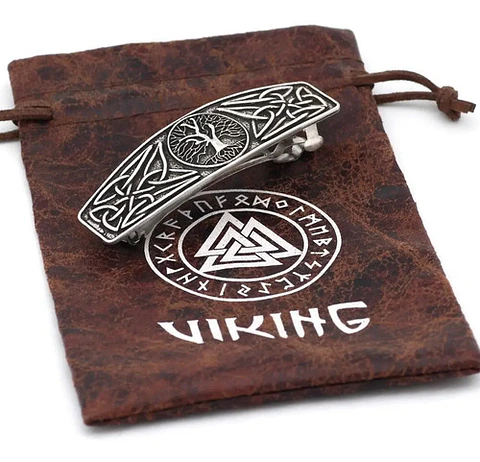 Broche Horquilla Cabello Yggdrasil Árbol Vida Vikingo Mujer