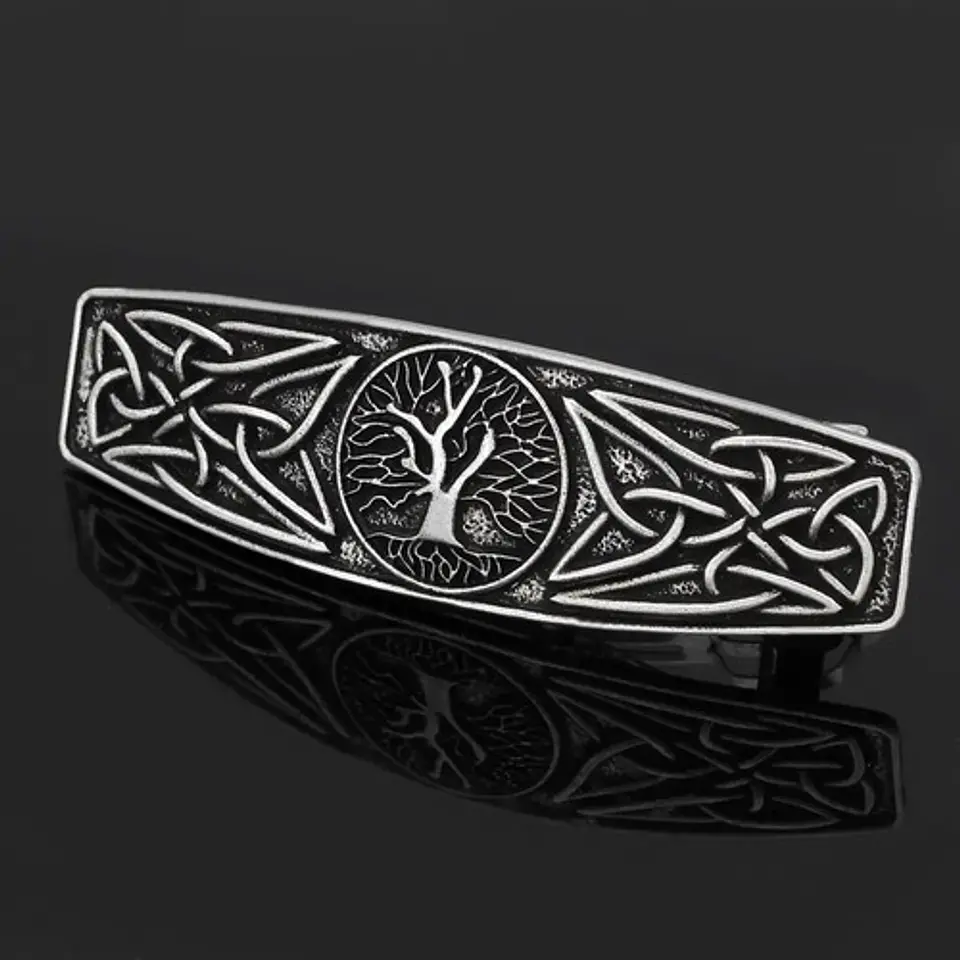 Broche Horquilla Cabello Yggdrasil Árbol Vida Vikingo Mujer 5