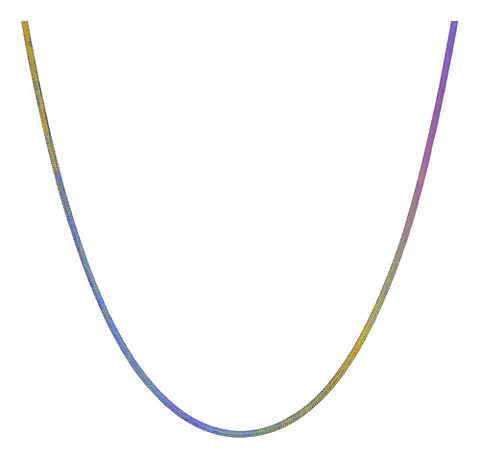 Cadena Serpiente 2 Mm Acero Inoxidable 55 Cm Hombre Y Mujer