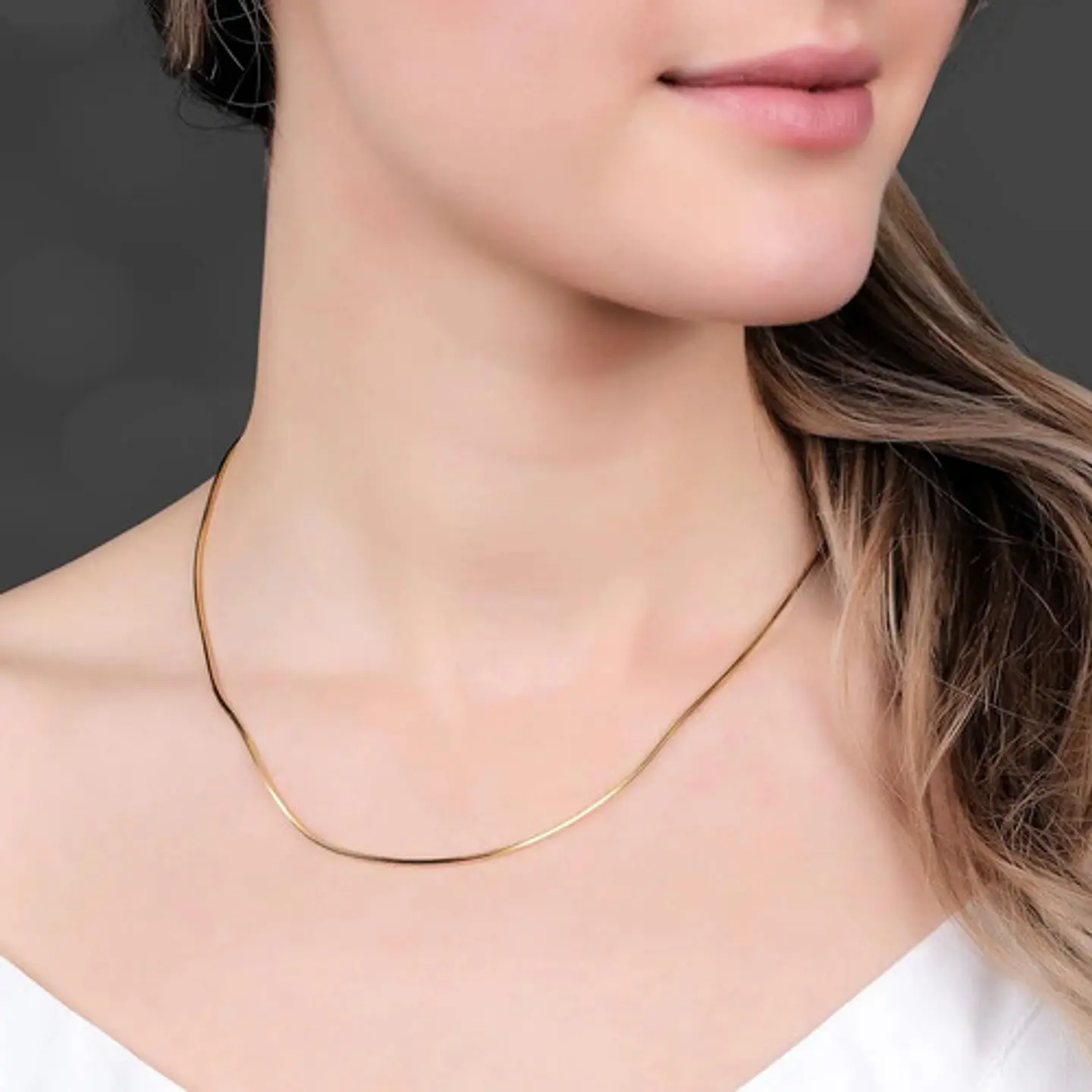 Cadena Serpiente 2 Mm Acero Inoxidable 55 Cm Hombre Y Mujer 16