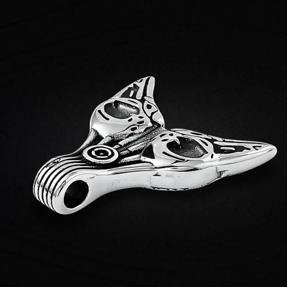 Collar Cuervos Thor Vikingo Nórdico Acero Inoxidable Hombre 5