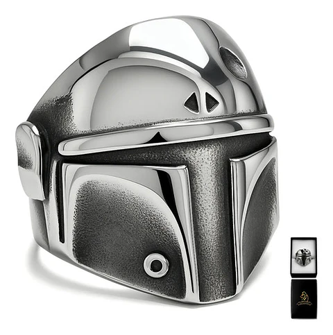 Anillo Clon Storm Acero Inoxidable Color Plata Para Hombre