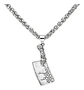Collar Dije Cuchillo Punk Calavera Cráneo Color Plata Hombre - Miniatura 1