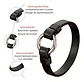 Pulsera Brazalete Manilla Cuero Acero Color Oro Para Hombre - Miniatura 4