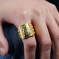 Anillo Hombre Ajustable Velero Barco Baño De Oro Gold Filled - Miniatura 6
