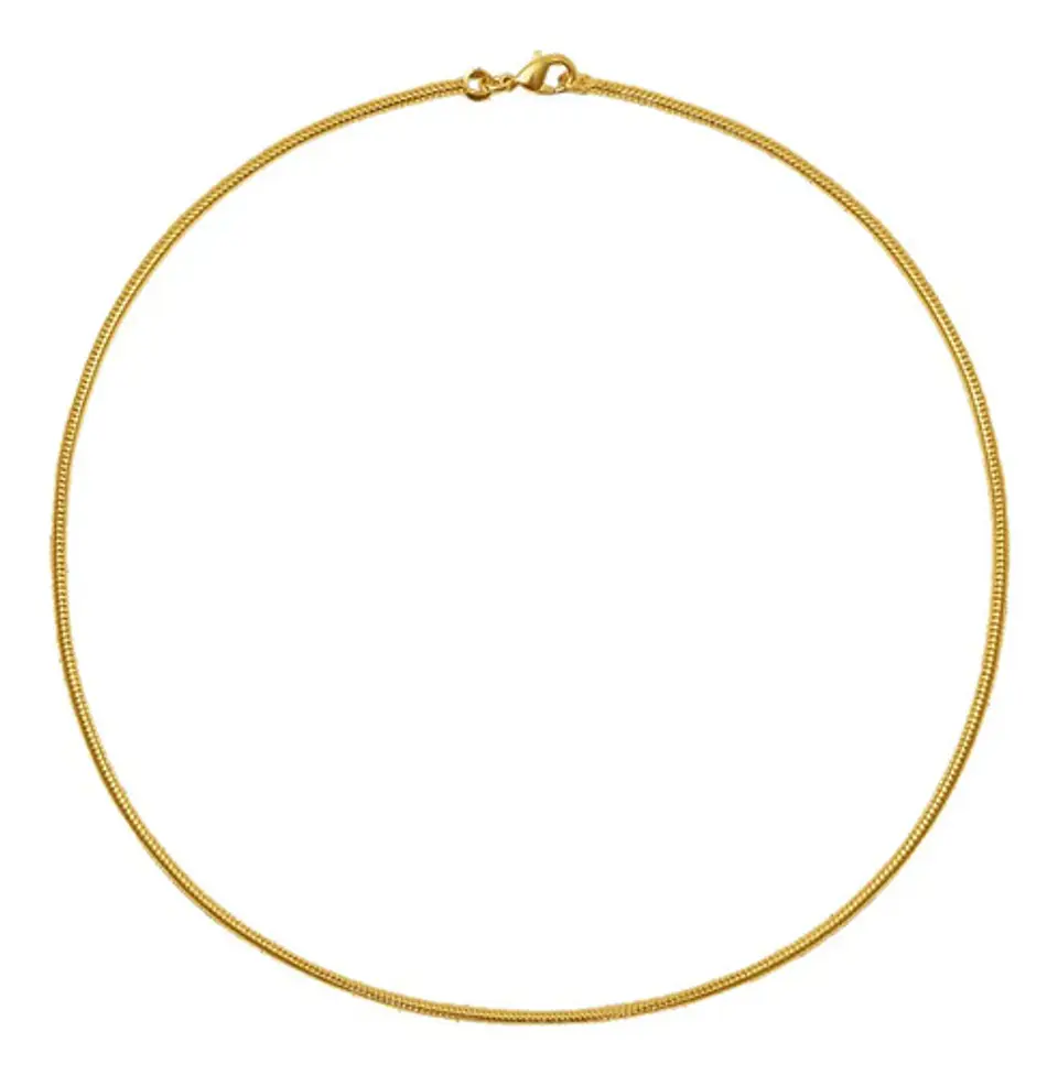 Cadena 50 Cm Serpiente 1,5 Mm Color Oro Acero Hombre Y Mujer 3
