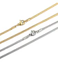 Cadena 50 Cm Serpiente 1,5 Mm Color Oro Acero Hombre Y Mujer - Miniatura 4