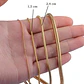 Cadena 50 Cm Serpiente 1,5 Mm Color Oro Acero Hombre Y Mujer - Miniatura 5