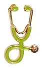 Broche Pin Insignia Médico Estetoscopio Medicin Hombre Mujer - Miniatura 20