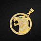 Collar Para Hombre Con Dije Leopardo Piedras Cz Color Oro Dorado - Miniatura 6