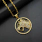 Collar Para Hombre Con Dije Leopardo Piedras Cz Color Oro Dorado - Miniatura 8