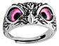 Anillo Argolla Vintage Búho Ojos Color Plata Mujer Hombre - Miniatura 1