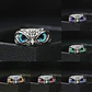 Anillo Argolla Vintage Búho Ojos Color Plata Mujer Hombre - Miniatura 4