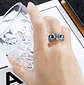 Anillo Argolla Vintage Búho Ojos Color Plata Mujer Hombre - Miniatura 11