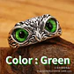 Anillo Argolla Vintage Búho Ojos Color Plata Mujer Hombre - Miniatura 16