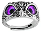 Anillo Argolla Vintage Búho Ojos Color Plata Mujer Hombre - Miniatura 24