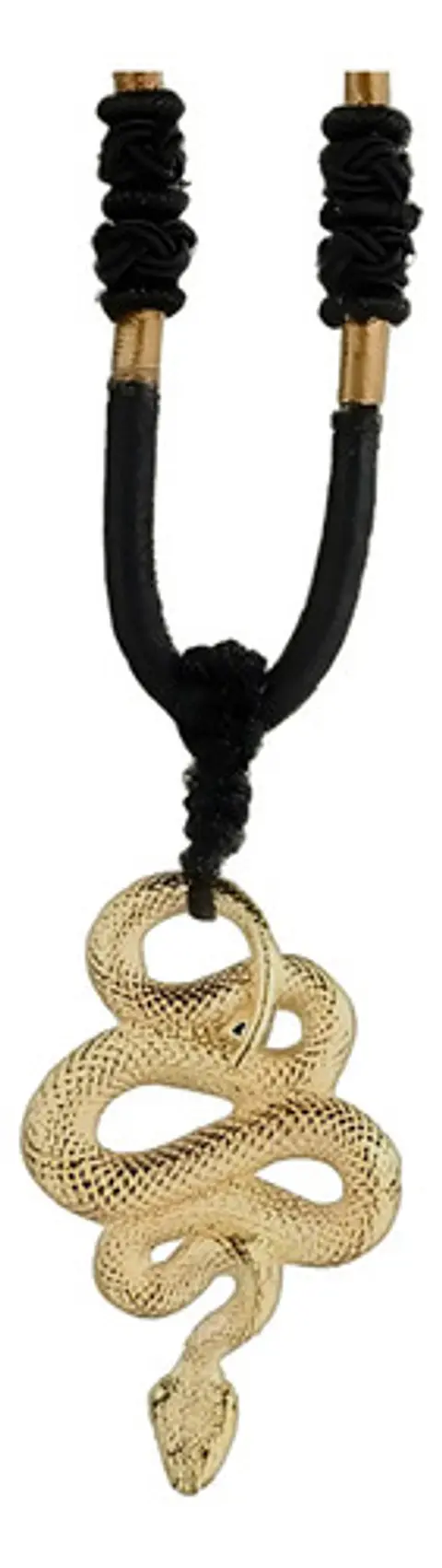 Collar Cadena Dije Serpiente Acero Color Oro/plata Hombre