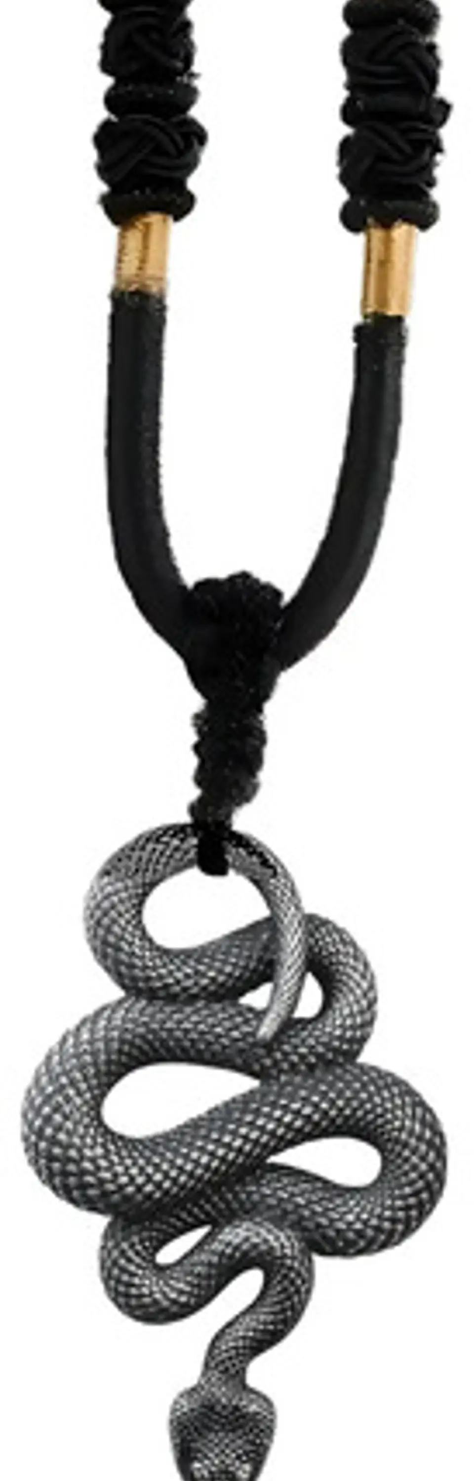 Collar Cadena Dije Serpiente Acero Color Oro/plata Hombre 5