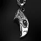 Collar Dije Cabeza Águila Acero Color Plata Hombre Y Mujer Plateado - Miniatura 3
