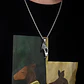 Collar Dije Cabeza Águila Acero Color Plata Hombre Y Mujer Plateado - Miniatura 9