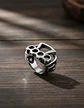 Anillo Para Hombre Manopla Punk Biker De Acero Color Plata - Miniatura 3