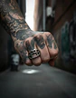 Anillo Para Hombre Manopla Punk Biker De Acero Color Plata - Miniatura 10