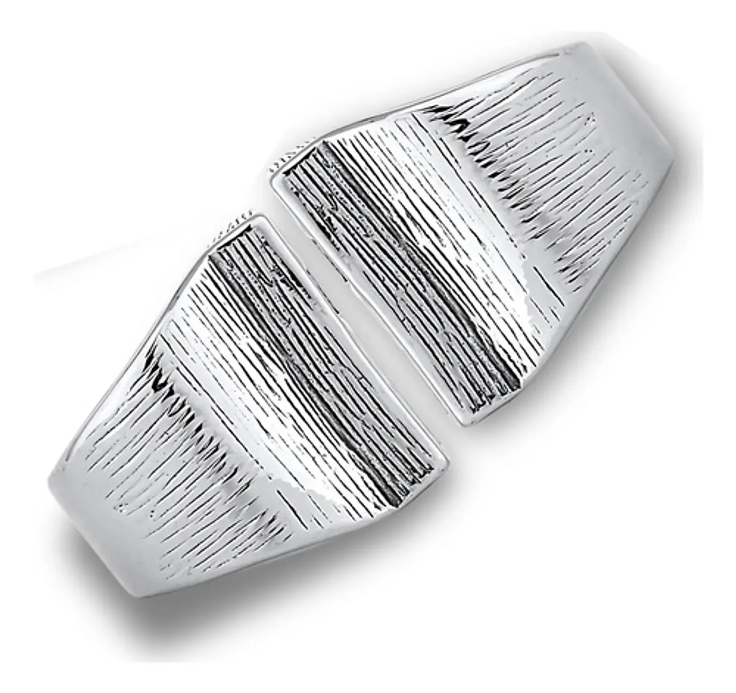 Anillo Grande Acero Color Plata Cruz Religioso Para Hombre 4