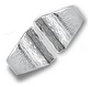 Anillo Grande Acero Color Plata Cruz Religioso Para Hombre - Miniatura 4