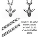 Collar Dije Ballena Cetáceo Acero Color Plata Hombre Y Mujer - Miniatura 2