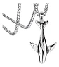 Collar Dije Ballena Cetáceo Acero Color Plata Hombre Y Mujer - Miniatura 8
