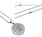 Collar Dije Simbolo Sigil Acero Color Plata Hombre Y Mujer - Miniatura 3