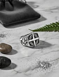 Anillo De Acero Color Plata Punk Biker Náutico Para Hombre  - Miniatura 3