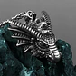 Collar Dije Cabeza Dragón Acero Color Plata Hombre Y Mujer - Miniatura 8