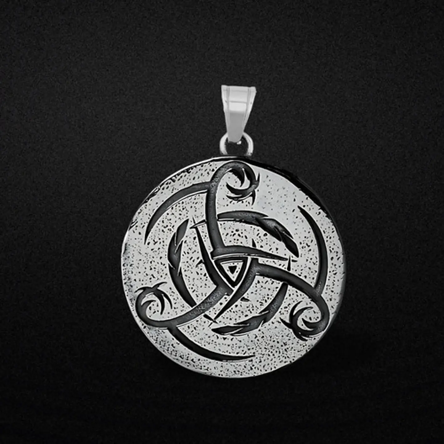Collar Para Hombre Y Mujer Con Dije Dragón Drakkar Vikingo Plateado 10