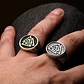 Anillo Acero Color Plata Vikingo Valknut Nórdico Para Hombre - Miniatura 8