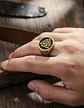 Anillo Acero Color Plata Vikingo Valknut Nórdico Para Hombre - Miniatura 9