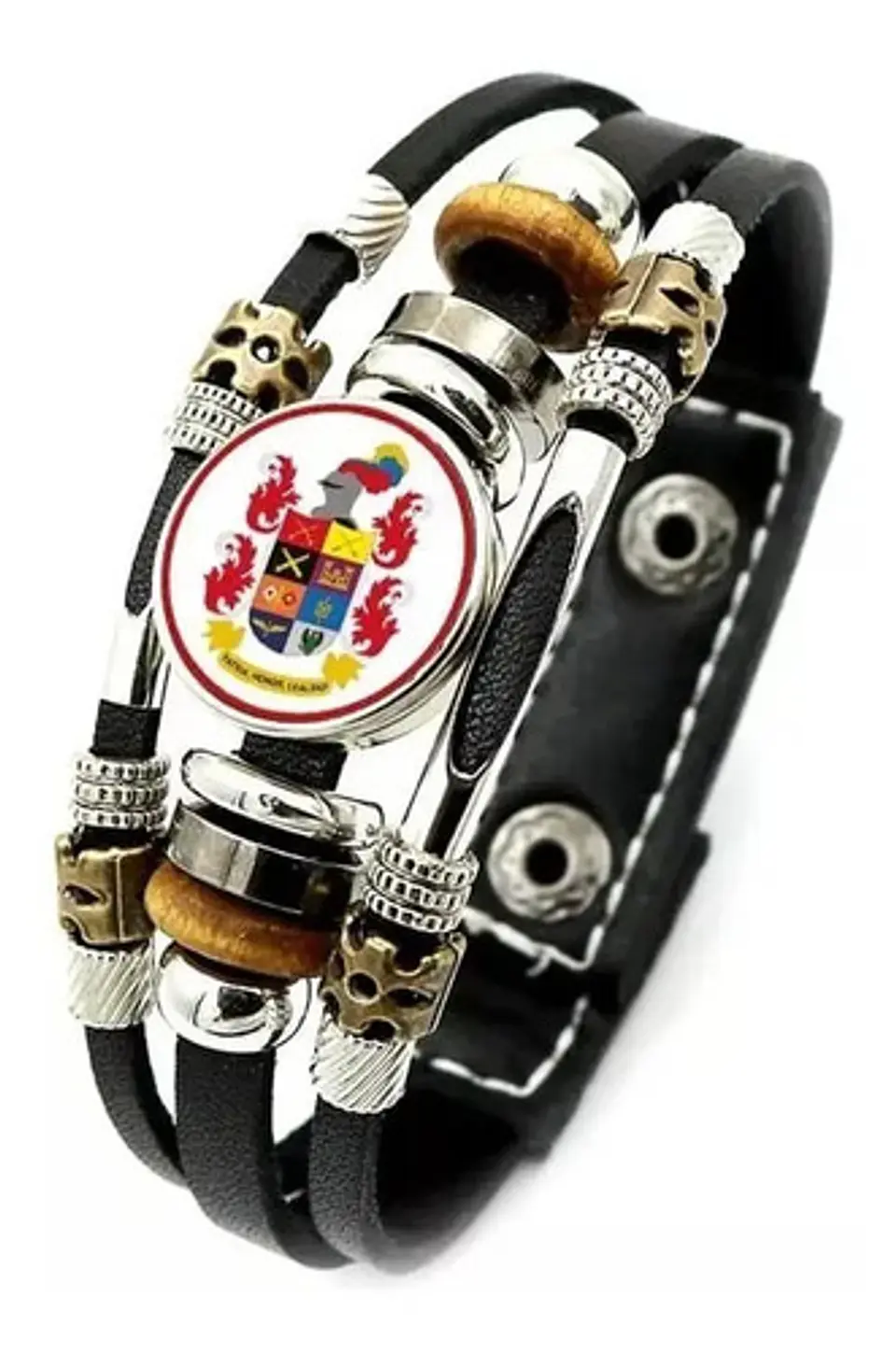 Pulsera Manilla Cuero Profesión Militar Ejercito Para Hombre 1